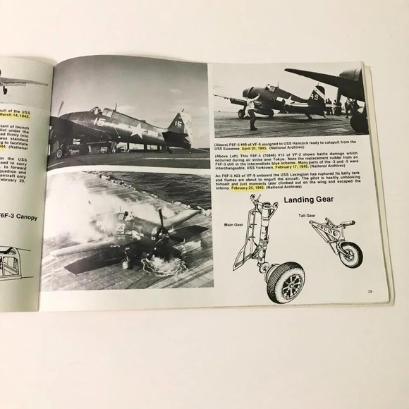 Squadron Signal Publication In Action F6F Hellcat Aircraft  Book - Picture 15 of 15